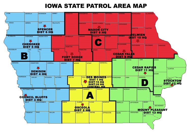 Iowa County Map